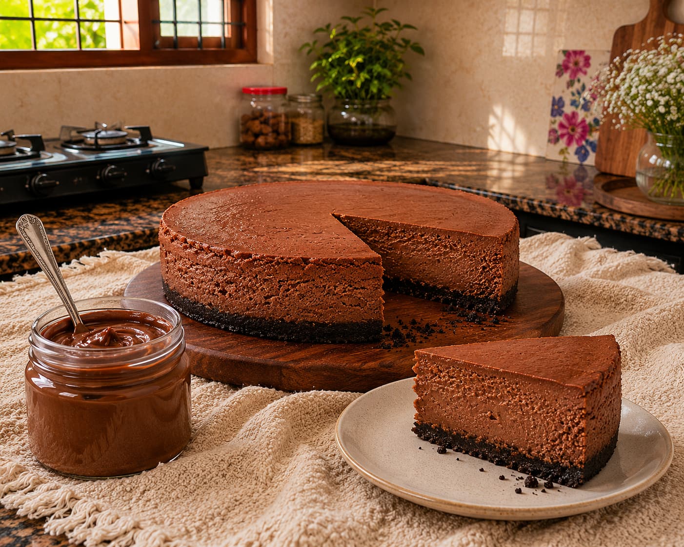 Nutella Chocolate Cheesecake