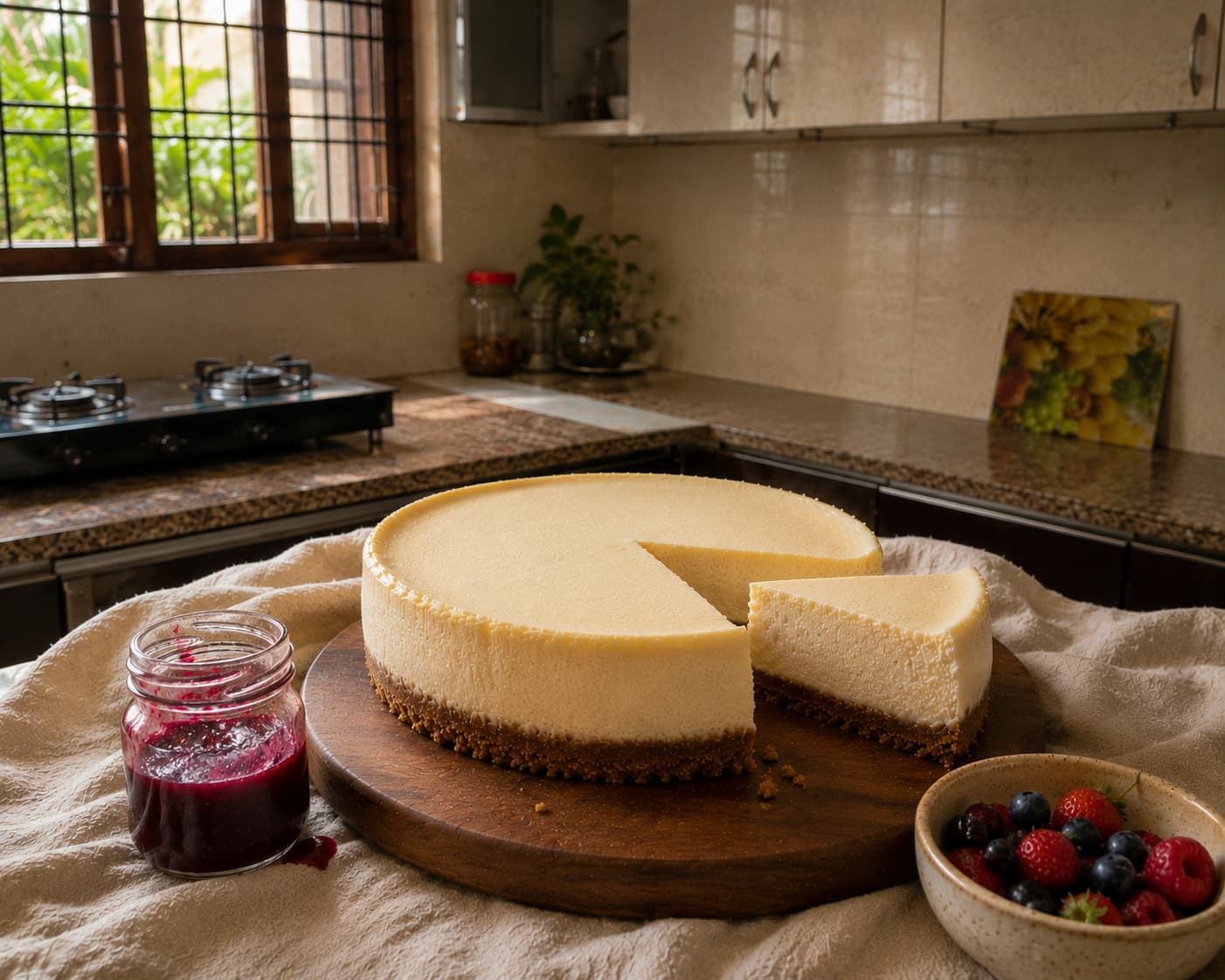 Classic Plain Cheesecake